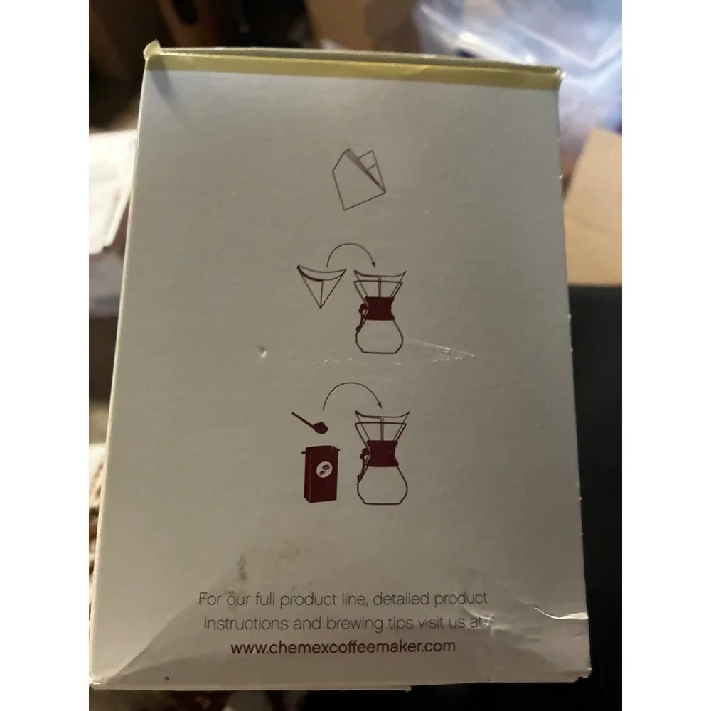 Chemex Bonded Filters Natural Square 100 Count FSU-100 Coffee Paper Filters